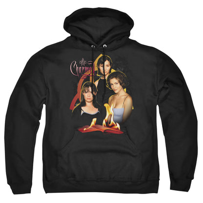 Charmed Original Three Mens Hoodie Black Officially Licensed