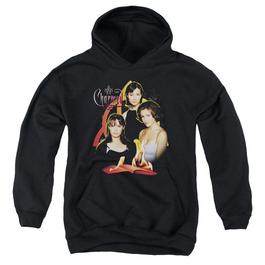 Charmed Original Three Kids Youth Hoodie Black Officially Licensed