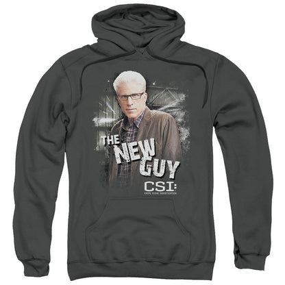 Csi The New Guy Mens Hoodie Charcoal Officially Licensed