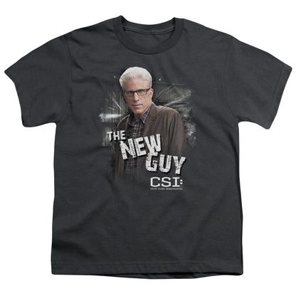 Csi the New Guy Kids Youth T Shirt Charcoal Officially Licensed