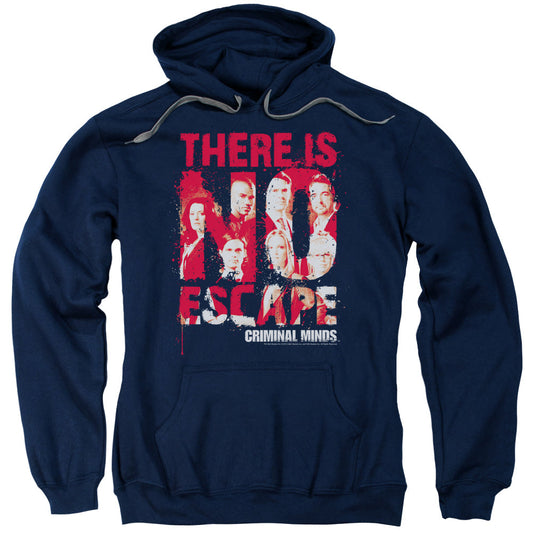 Criminal Minds No Escape Mens Hoodie Navy Officially Licensed