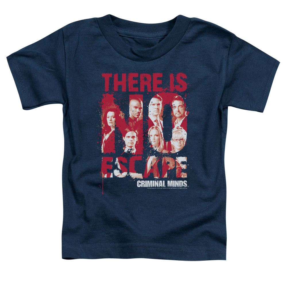 Criminal Minds No Escape Toddler Kids Youth T Shirt Navy Officially Licensed