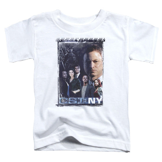 Csi Ny Watchful Eye Toddler Kids Youth T Shirt White Officially Licensed