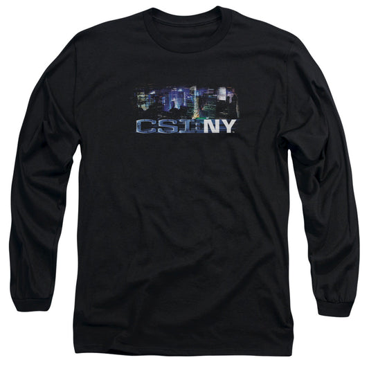 Csi Ny Never Rests Mens Long Sleeve Shirt Black Officially Licensed Officially Licensed