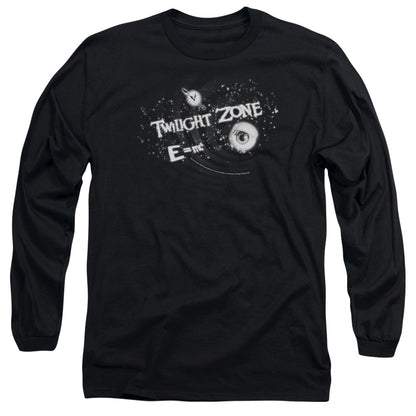 Twilight Zone Another Dimension Mens Long Sleeve Shirt Black Officially Licensed