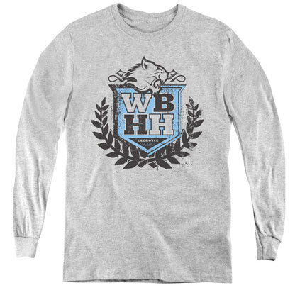 90210 Wbhh Long Sleeve Kids Youth T Shirt Athletic Heather Officially Licensed