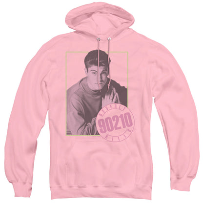 90210 David Mens Hoodie Pink Officially Licensed