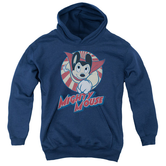 Mighty Mouse the One the Only Kids Youth Hoodie Navy Officially Licensed