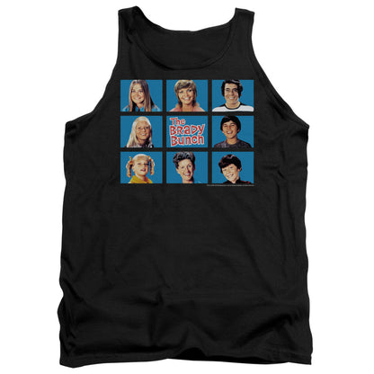 Brady Bunch Framed Mens Tank Top Shirt Black Officially Licensed