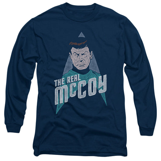 Star Trek The Real Mccoy Mens Long Sleeve Shirt Navy Officially Licensed Officially Licensed