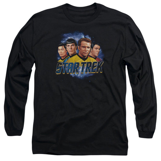 Star Trek The Boys Mens Long Sleeve Shirt Black Officially Licensed Officially Licensed