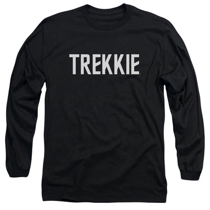 Star Trek Trekkie Mens Long Sleeve Shirt Black Officially Licensed