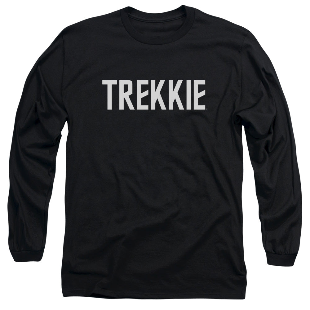 Star Trek Trekkie Mens Long Sleeve Shirt Black Officially Licensed