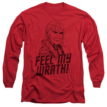Star Trek My Wrath Mens Long Sleeve Shirt Red Officially Licensed Officially Licensed