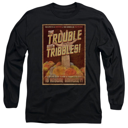 Star Trek Tribbles: The Movie Mens Long Sleeve Shirt Black Officially Licensed