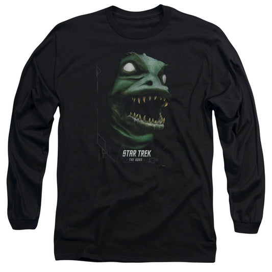 Star Trek The Gorn Mens Long Sleeve Shirt Black Officially Licensed Officially Licensed