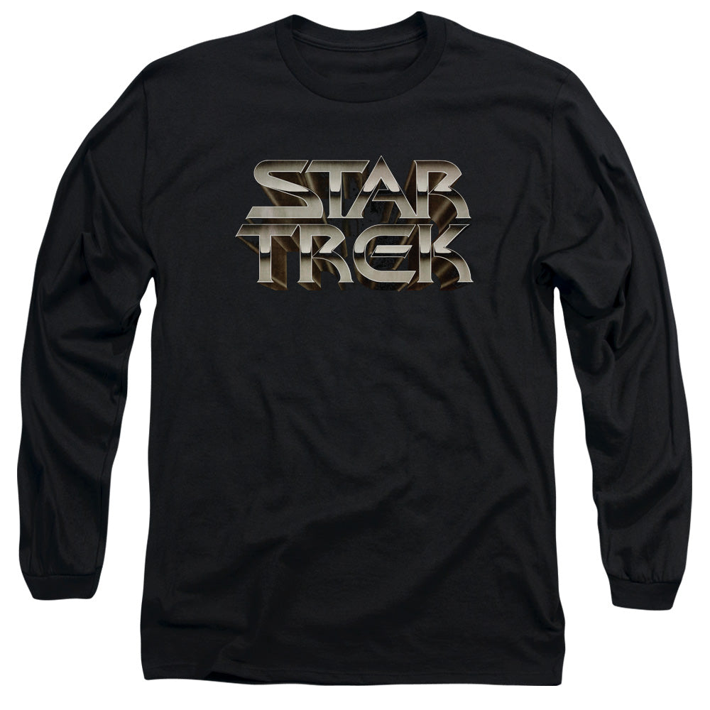 Star Trek Feel The Steel Mens Long Sleeve Shirt Black Officially Licensed Officially Licensed