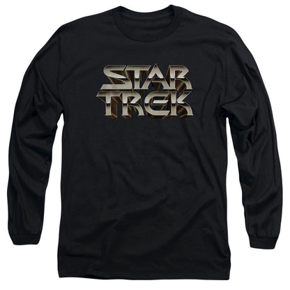 Star Trek Feel The Steel Mens Long Sleeve Shirt Black Officially Licensed Officially Licensed