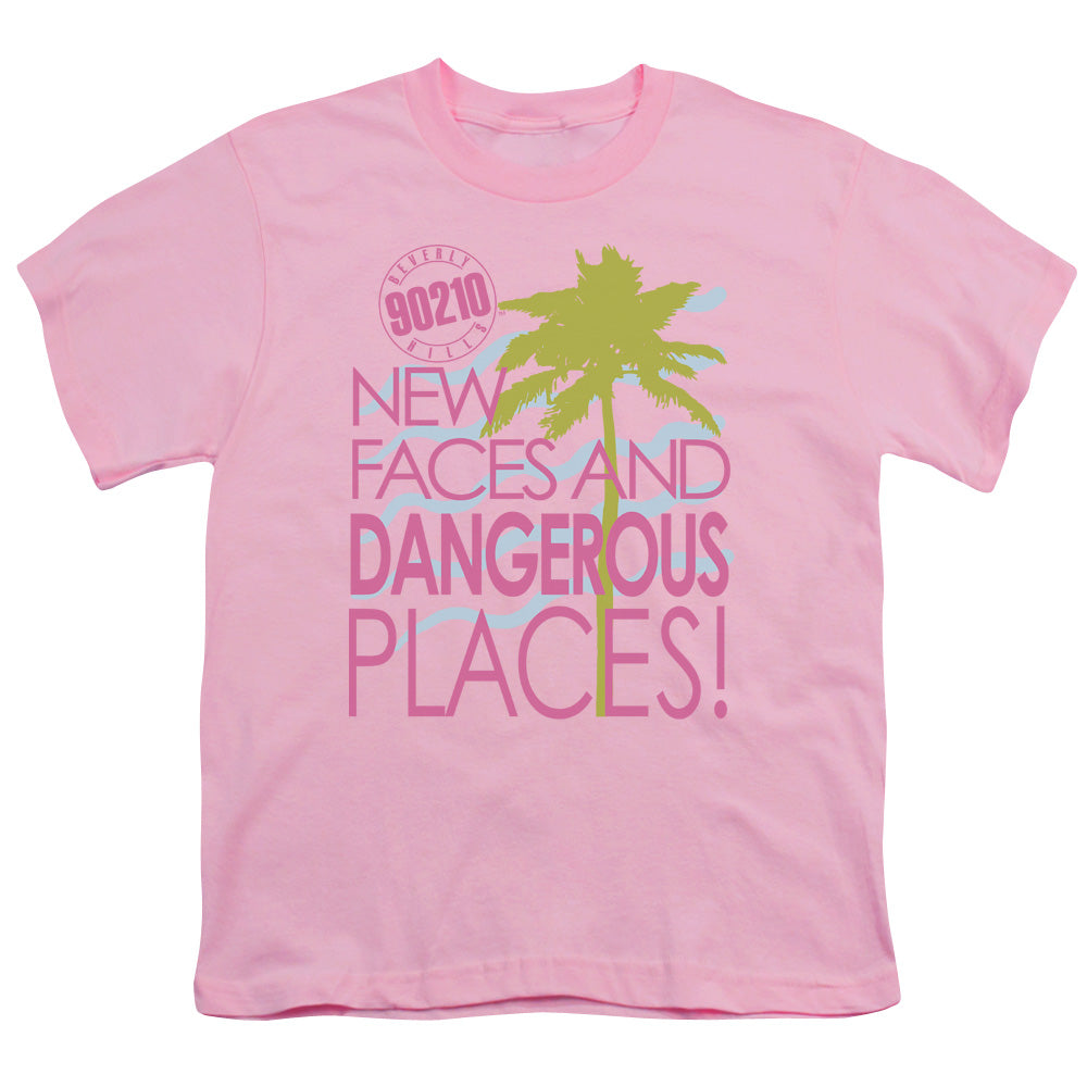 90210 Tagline Kids Youth T Shirt Pink Officially Licensed