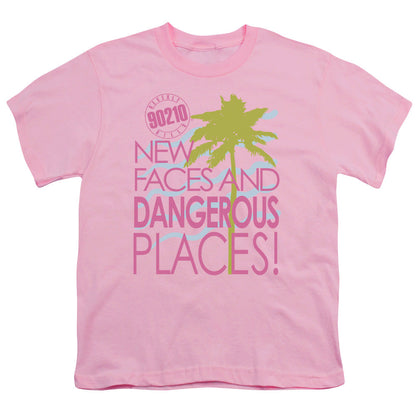 90210 Tagline Kids Youth T Shirt Pink Officially Licensed