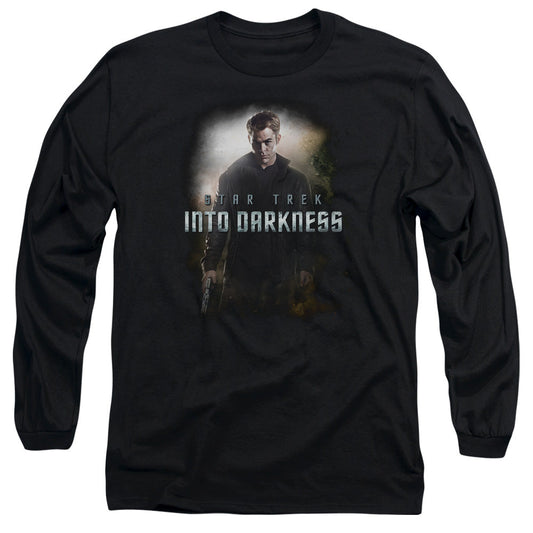 Star Trek Darkness Kirk Mens Long Sleeve Shirt Black Officially Licensed Officially Licensed