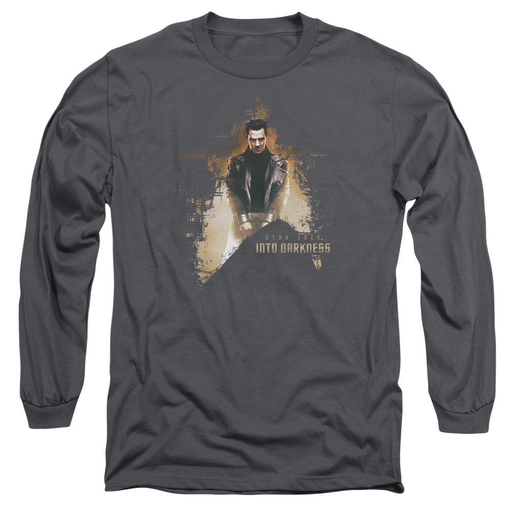 Star Trek Dark Villain Mens Long Sleeve Shirt Charcoal Officially Licensed Officially Licensed