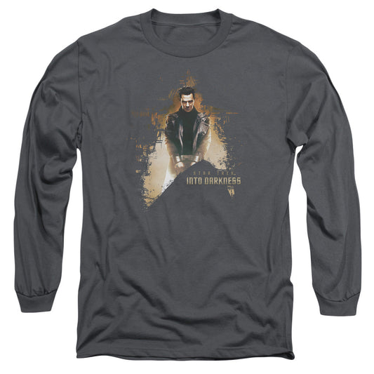 Star Trek Dark Villain Mens Long Sleeve Shirt Charcoal Officially Licensed Officially Licensed