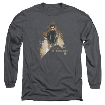 Star Trek Dark Villain Mens Long Sleeve Shirt Charcoal Officially Licensed Officially Licensed