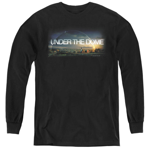 Under the Dome Dome Key Art Long Sleeve Kids Youth T Shirt Black Officially Licensed