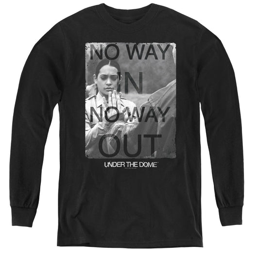 Under the Dome Trapped Long Sleeve Kids Youth T Shirt Black Officially Licensed