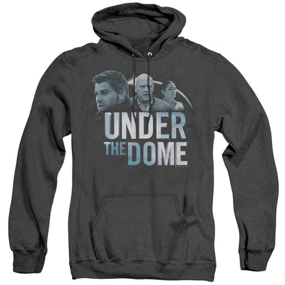 Under The Dome Character Art Mens Heather Hoodie Black Officially Licensed
