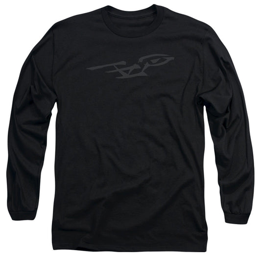 Star Trek Bushwork Enterprise Mens Long Sleeve Shirt Black Officially Licensed Officially Licensed