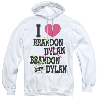 90210 I Heart 90210 Mens Hoodie White Officially Licensed