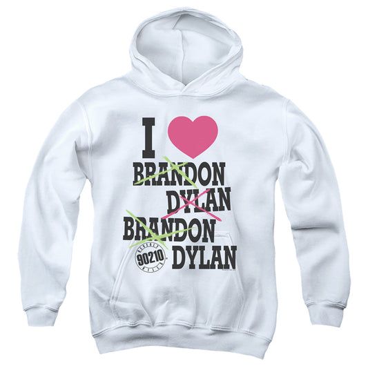 90210 I Heart 90210 Kids Youth Hoodie White Officially Licensed