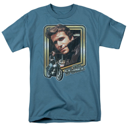 Happy Days The Fonz Mens T Shirt Slate Officially Licensed