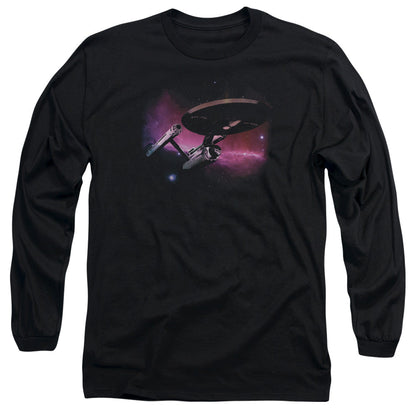 Star Trek Prime Directive Mens Long Sleeve Shirt Black Officially Licensed Officially Licensed
