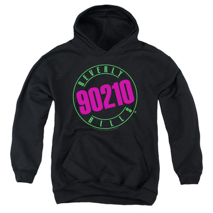 90210 Neon Kids Youth Hoodie Black Officially Licensed