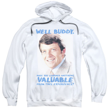 Brady Bunch Buddy Mens Hoodie White Officially Licensed