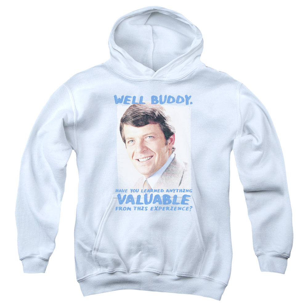 Brady Bunch Buddy Kids Youth Hoodie White Officially Licensed
