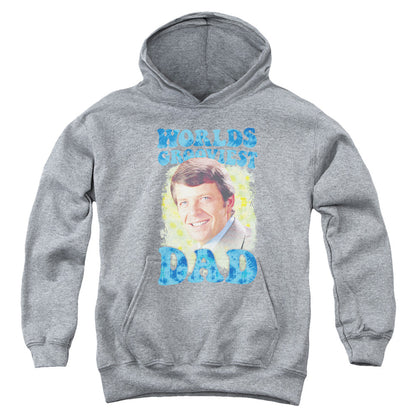 Brady Bunch Worlds Grooviest Kids Youth Hoodie Heather Officially Licensed