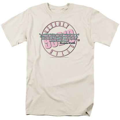 90210 To Be Or Not To Be Mens T Shirt Cream Officially Licensed
