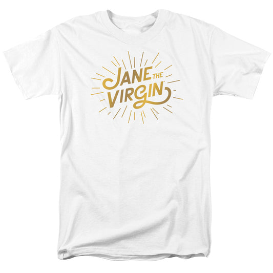 Jane The Virgin Golden Logo Mens T Shirt White Officially Licensed