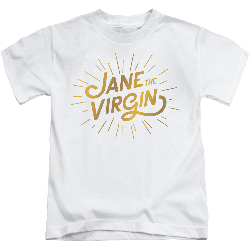 Jane the Virgin Golden Logo Juvenile Kids Youth T Shirt White Officially Licensed