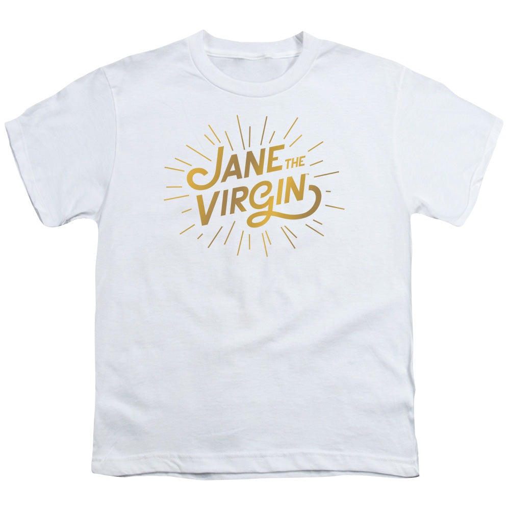 Jane the Virgin Golden Logo Kids Youth T Shirt White Officially Licensed