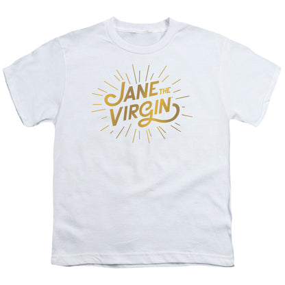 Jane the Virgin Golden Logo Kids Youth T Shirt White Officially Licensed