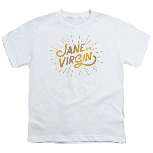 Jane the Virgin Golden Logo Kids Youth T Shirt White Officially Licensed