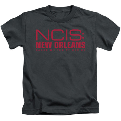 Ncis:new Orleans Logo Juvenile Kids Youth T Shirt Charcoal Officially Licensed