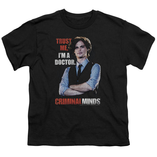 Criminal Minds Trust Me Kids Youth T Shirt Black Officially Licensed