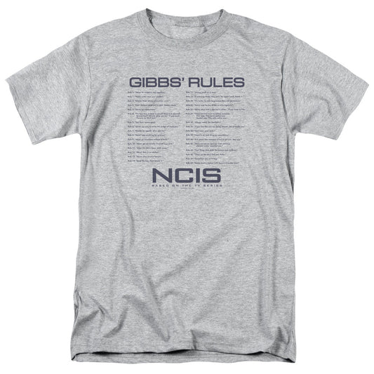 Ncis Gibbs Rules Mens T Shirt Athletic Heather Officially Licensed