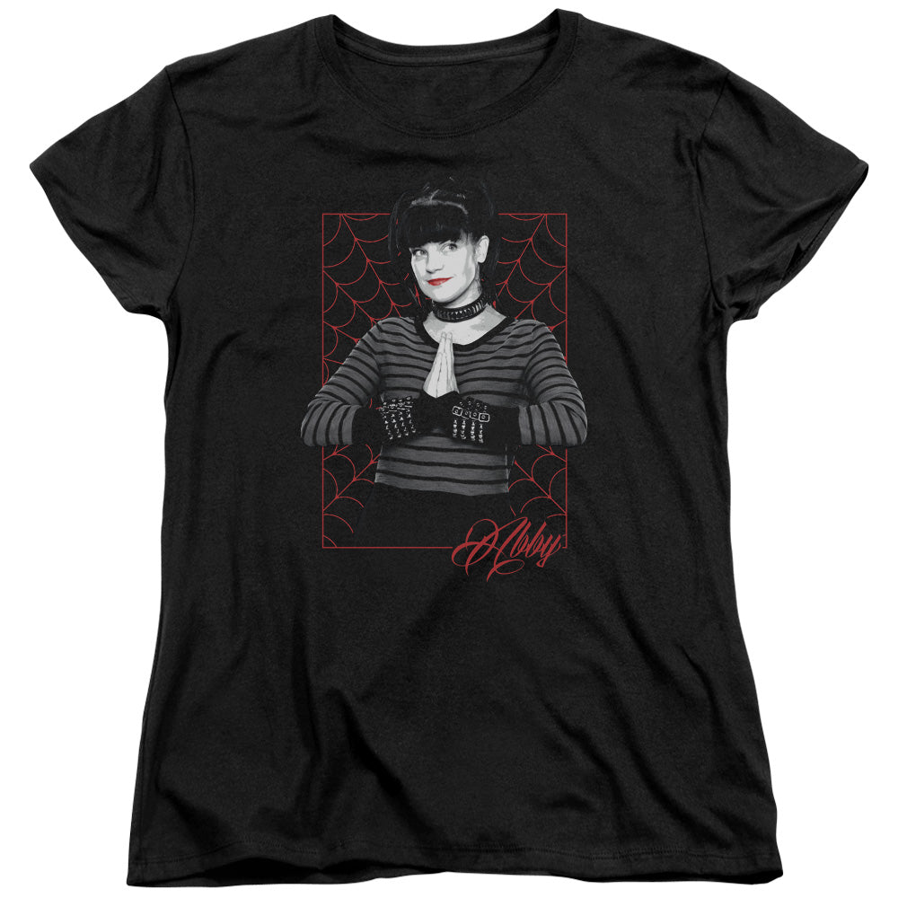 Ncis Abby Webs Womens T Shirt Black Officially Licensed